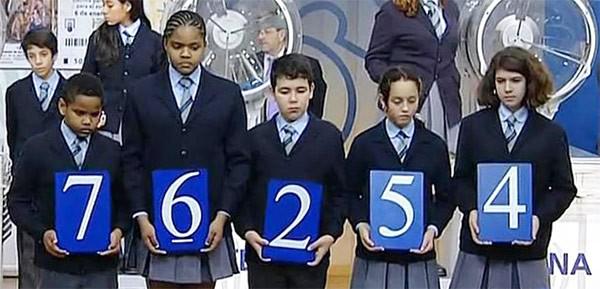 Primer premio: 76254
