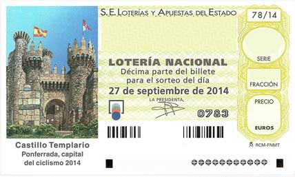 décimo de Lotería Nacional