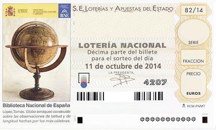 décimo de Lotería Nacional