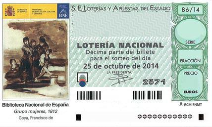 décimo de Lotería Nacional