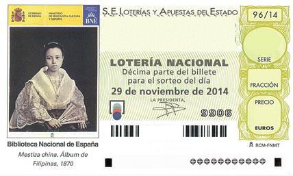 décimo de Lotería Nacional