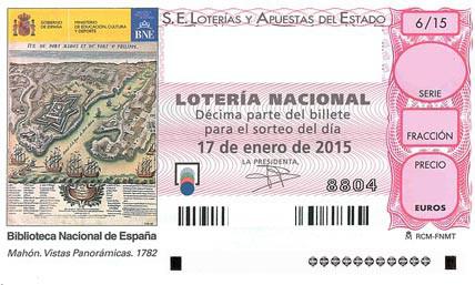 décimo de sábado de Lotería Nacional