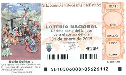 décimo de Lotería Nacional