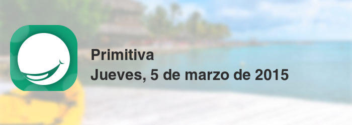 Primitiva del jueves, 5 de marzo de 2015