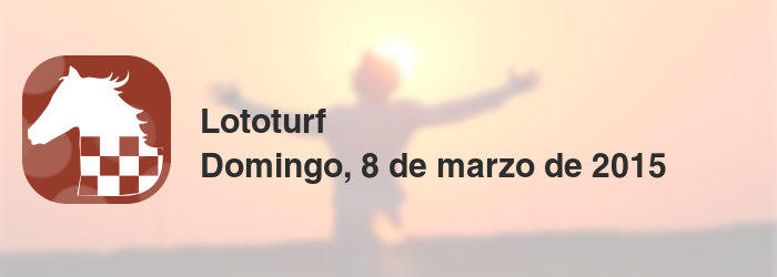 Lototurf del domingo, 8 de marzo de 2015
