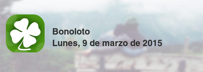 Bonoloto del lunes, 9 de marzo de 2015