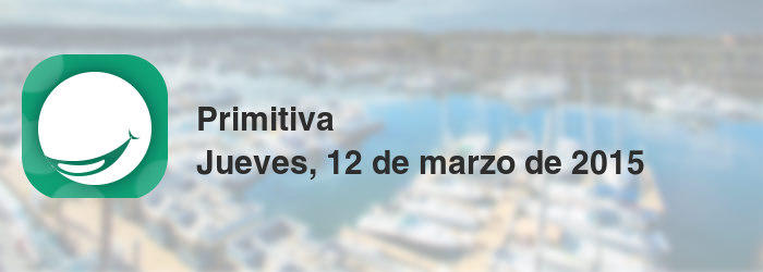 Primitiva del jueves, 12 de marzo de 2015