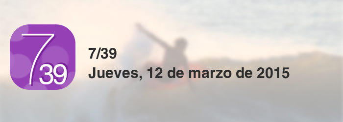 7/39 del jueves, 12 de marzo de 2015