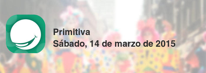 Primitiva del sábado, 14 de marzo de 2015