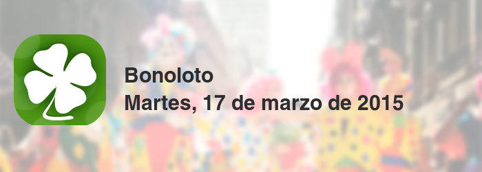 Bonoloto del martes, 17 de marzo de 2015