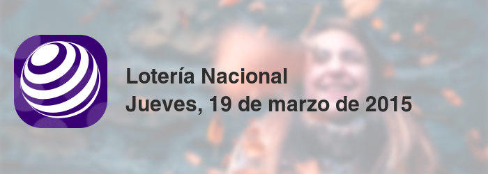 Lotería Nacional del jueves, 19 de marzo de 2015