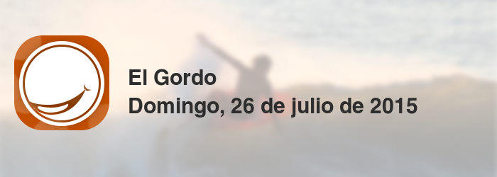 El Gordo del domingo, 26 de julio de 2015