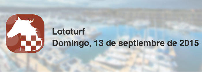 Lototurf del domingo, 13 de septiembre de 2015