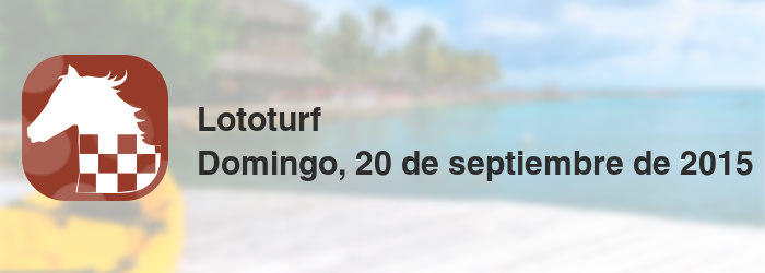 Lototurf del domingo, 20 de septiembre de 2015