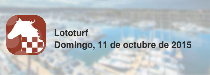 Lototurf del domingo, 11 de octubre de 2015