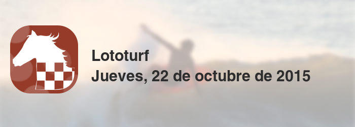 Lototurf del jueves, 22 de octubre de 2015