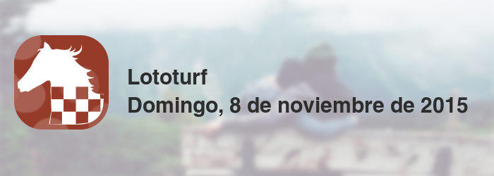 Lototurf del domingo, 8 de noviembre de 2015