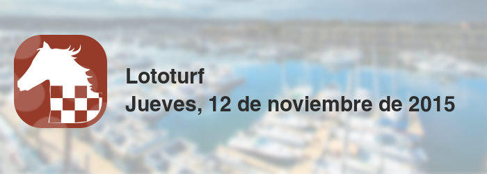 Lototurf del jueves, 12 de noviembre de 2015