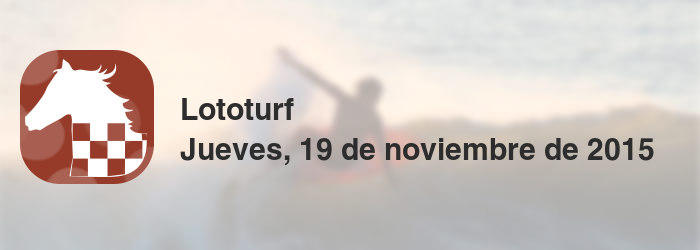 Lototurf del jueves, 19 de noviembre de 2015