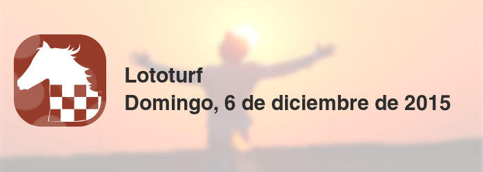 Lototurf del domingo, 6 de diciembre de 2015