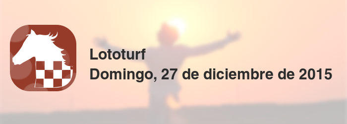Lototurf del domingo, 27 de diciembre de 2015