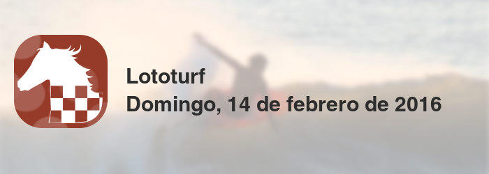 Lototurf del domingo, 14 de febrero de 2016