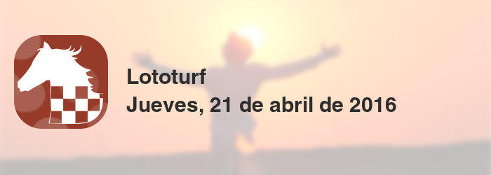 Lototurf del jueves, 21 de abril de 2016