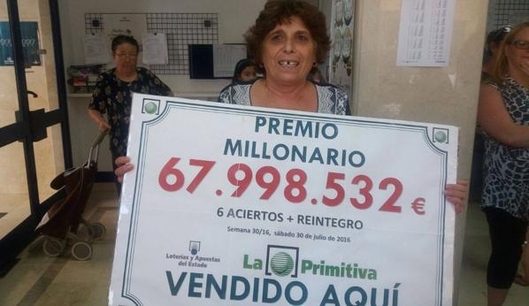 Agraciada en el sorteo de La Primitiva | Foto: Castilla la Mancha Televisión
