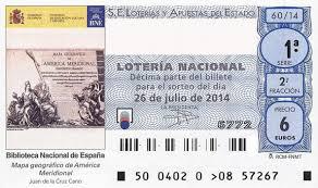 décimo de Lotería Nacional