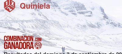 Quiniela del domingo 3 de septiembre de 2017