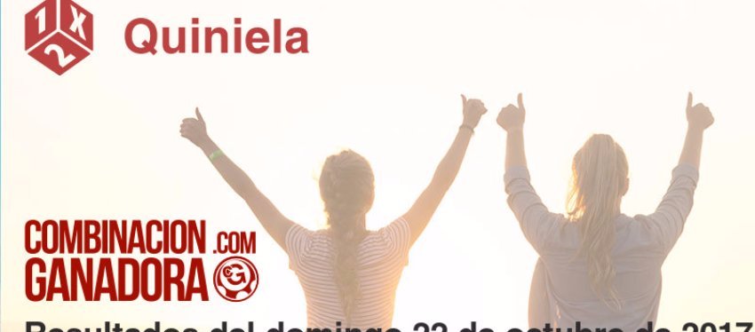 Quiniela del domingo 22 de octubre de 2017
