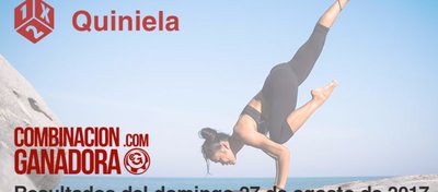 Quiniela del domingo 27 de agosto de 2017