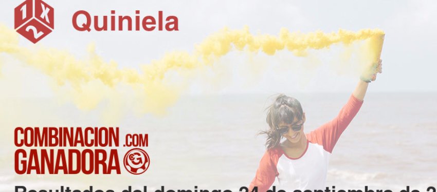Quiniela del domingo 24 de septiembre de 2017