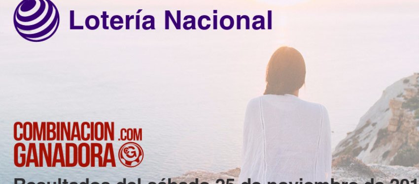 Lotería Nacional del sábado 25 de noviembre de 2017