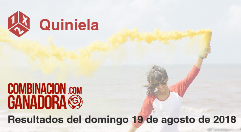 Quiniela del domingo 19 de agosto de 2018
