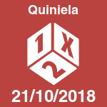 Quiniela del domingo 21 de octubre de 2018