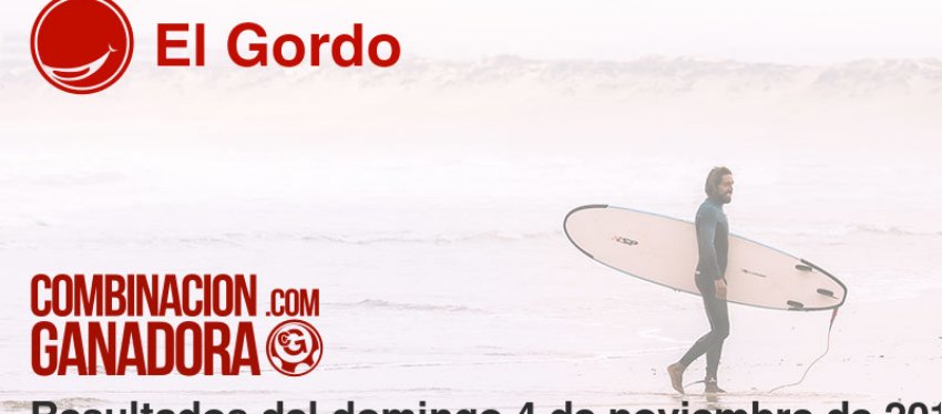 El Gordo del domingo 4 de noviembre de 2018
