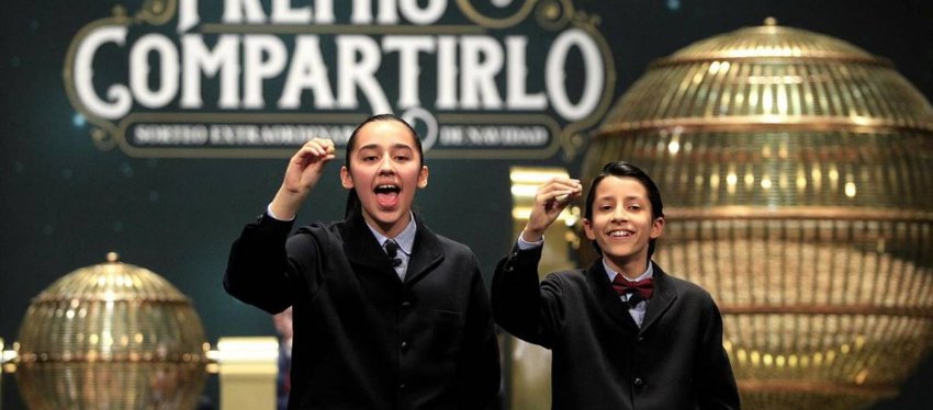 Los niños de San Ildefonso. Foto: As.