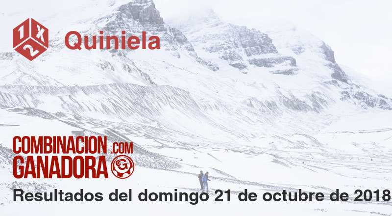 Quiniela del domingo 21 de octubre de 2018