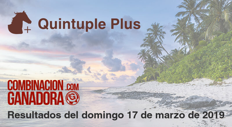 Quintuple Plus del domingo 17 de marzo de 2019