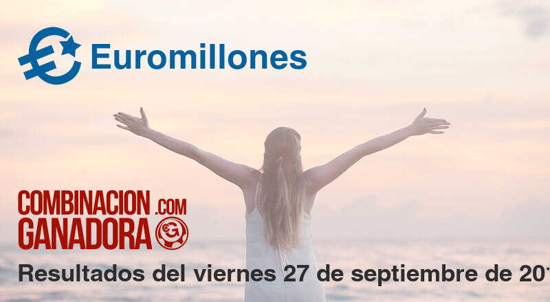 Euromillones del viernes 27 de septiembre de 2019