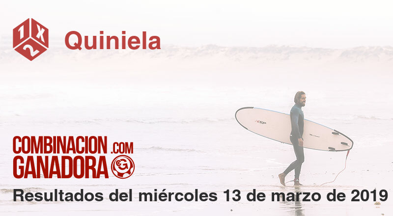 Quiniela del miércoles 13 de marzo de 2019