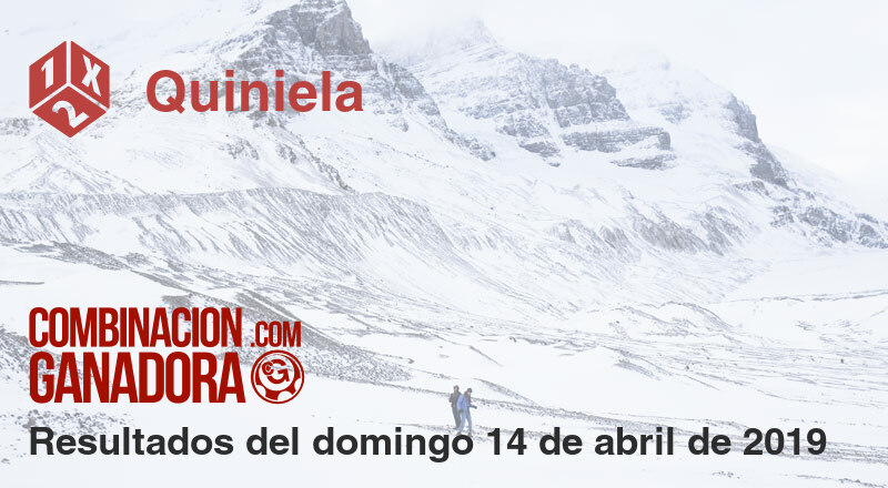 Quiniela del domingo 14 de abril de 2019