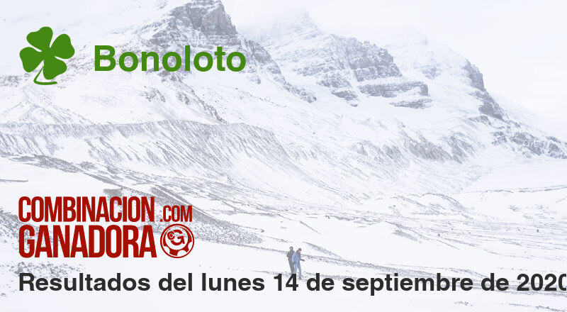 Bonoloto del lunes 14 de septiembre de 2020