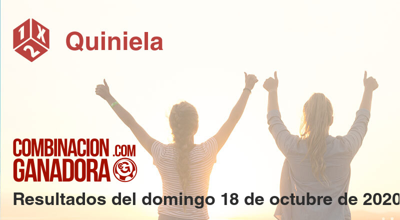 Quiniela del domingo 18 de octubre de 2020