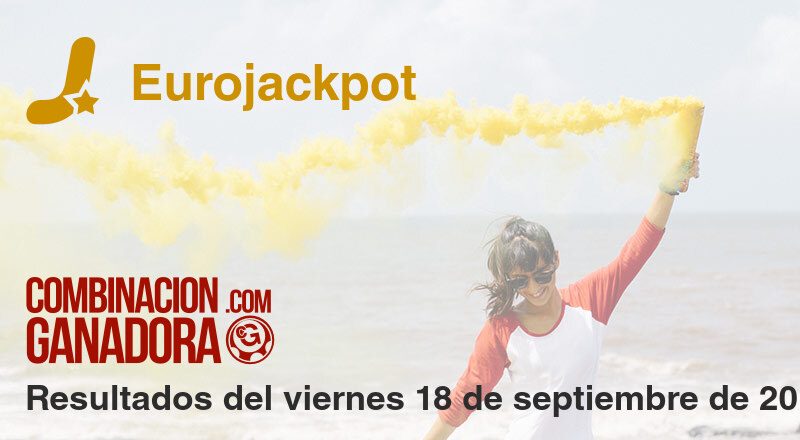 Eurojackpot del viernes 18 de septiembre de 2020
