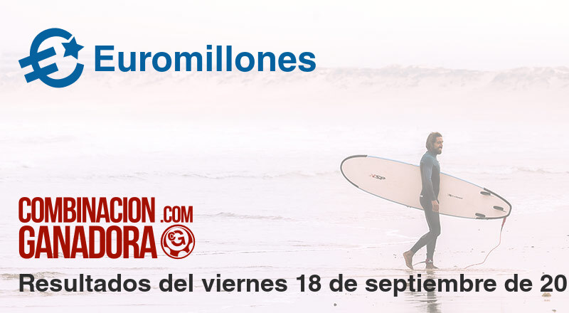 Euromillones del viernes 18 de septiembre de 2020