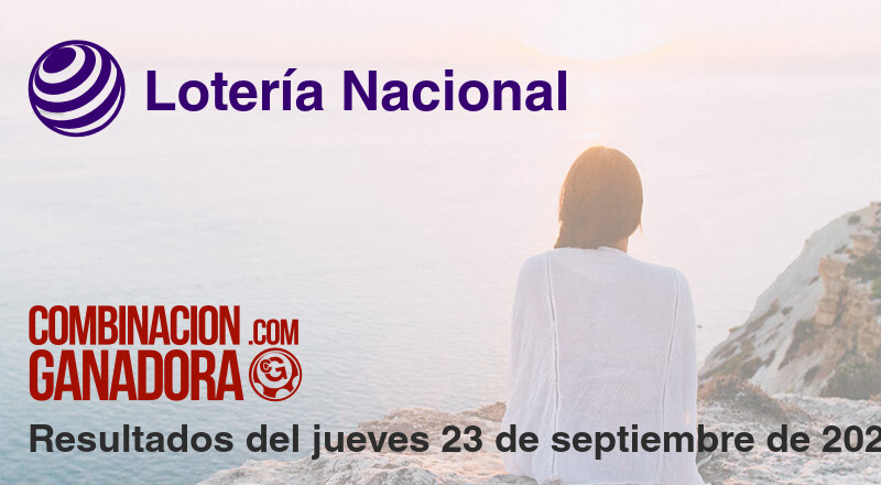 Lotería Nacional del jueves 23 de septiembre de 2021