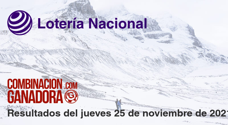 Lotería Nacional del jueves 25 de noviembre de 2021