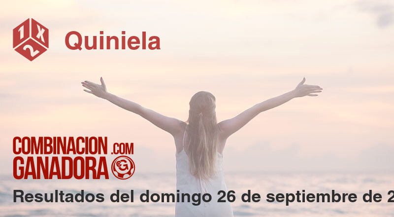 Quiniela del domingo 26 de septiembre de 2021